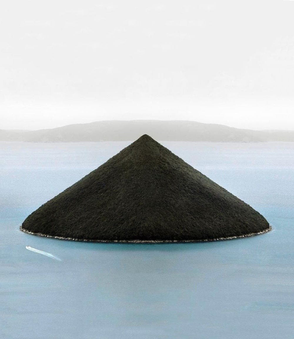 Peaceful mountain lake view for expansive thinking meditation