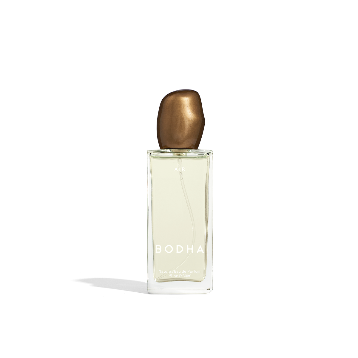 Air natural Eau de Parfum 30ml glass spray bottle with hand-cast bronze lid by BODHA