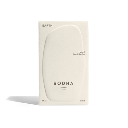 Earth natural Eau de Parfum 30ml in compostable paper box by BODHA