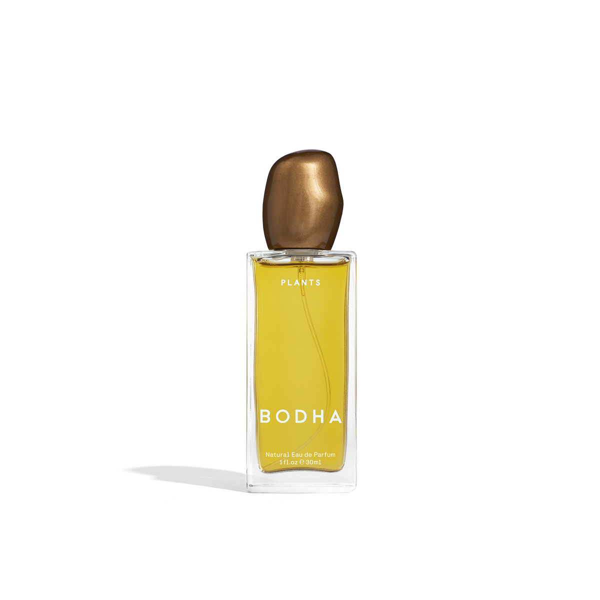 Plants natural Eau de Parfum 30ml glass spray bottle with hand-cast bronze lid by BODHA