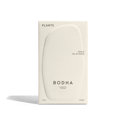Plants natural Eau de Parfum 30ml in compostable paper box by BODHA